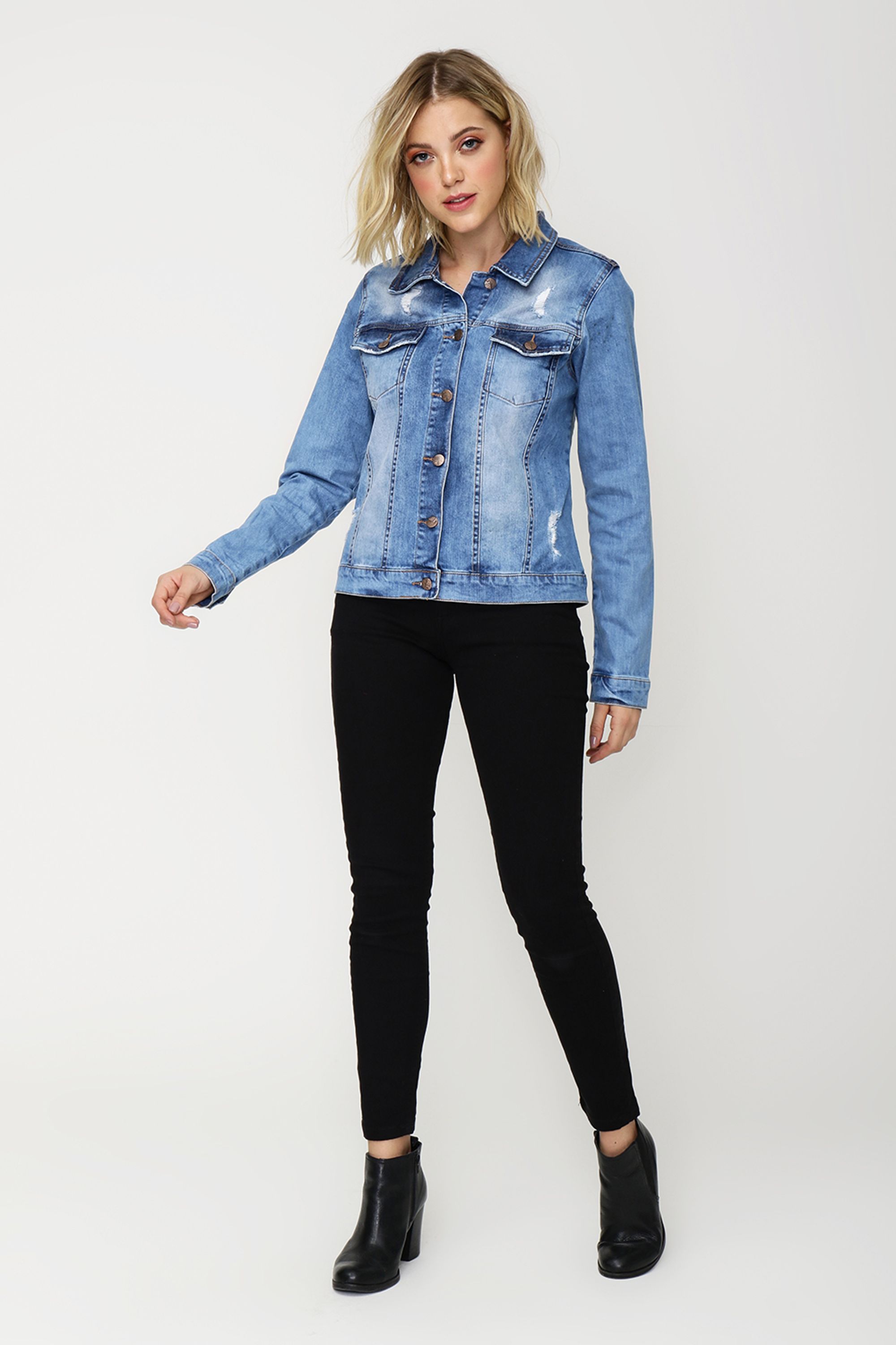 jaqueta jeans tradicional