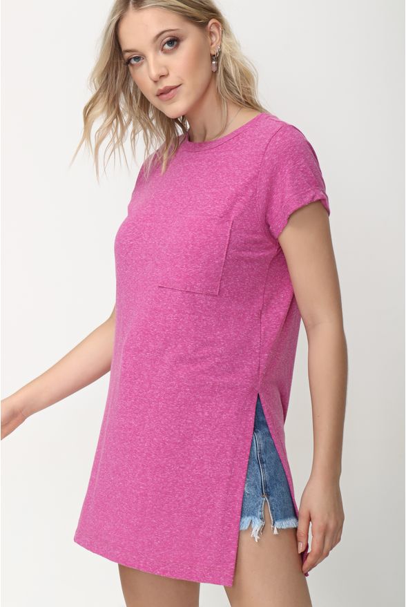 tshirt maxi rosa