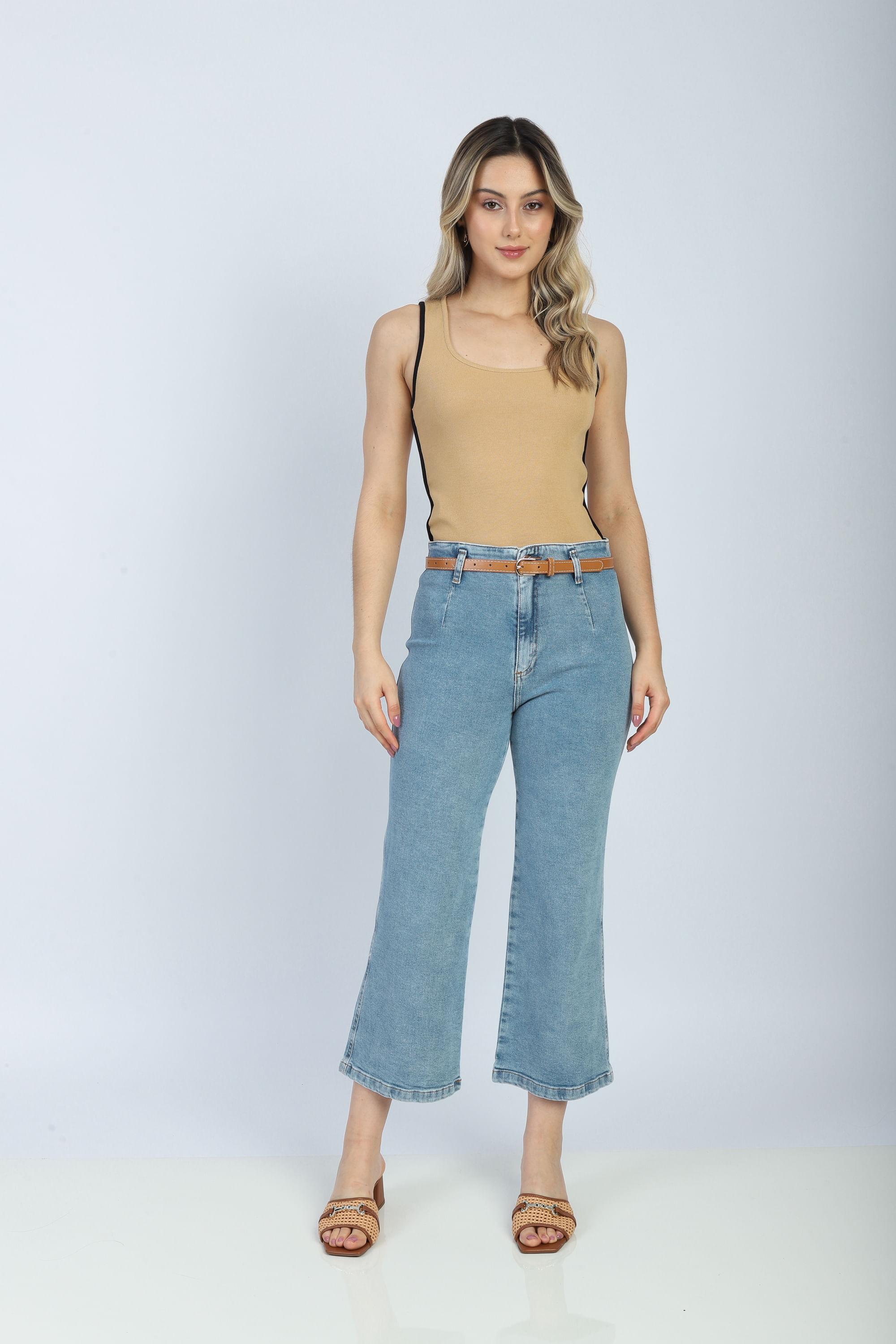 Jeans Calça Cuffed Calça Boyfriend Jeans Cropped Calça Plus