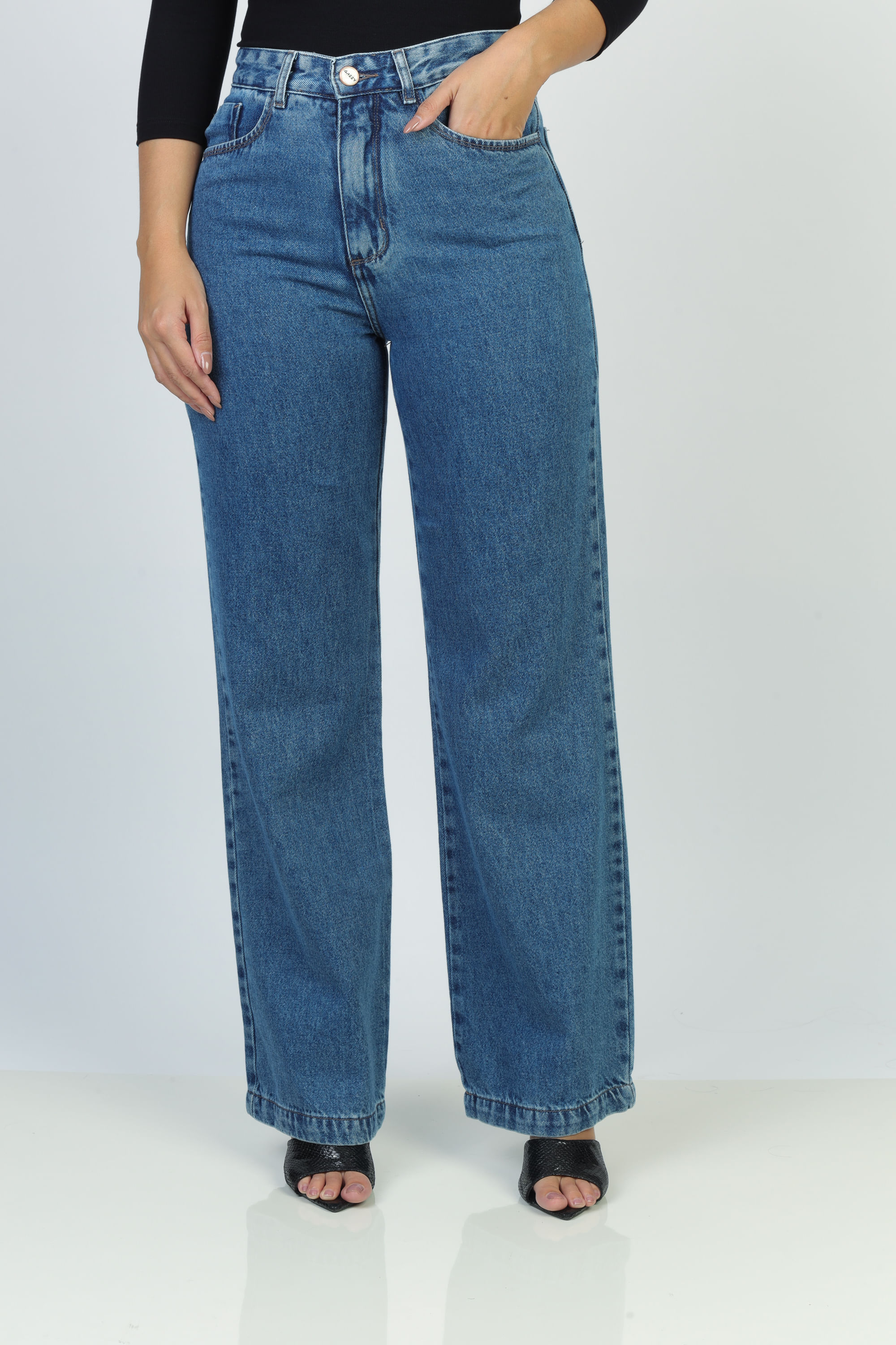 Calça Jeans Wide Slim - Gazzy